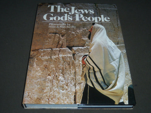 1984 THE JEWS GOD'S PEOPLE BOOK W/ SLIPCASE - GREAT PHOTOS BY JACOBY - KD 3968