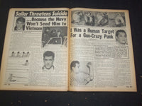 1966 MAY 22 NATIONAL ENQUIRER NEWSPAPER - CUT MAN IN HALF TO SAVE LIFE - NP 7413