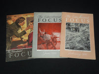 1936-1938 THE EDUCATIONAL FOCUS MAGAZINE LOT OF 3 ISSUES - K 2660