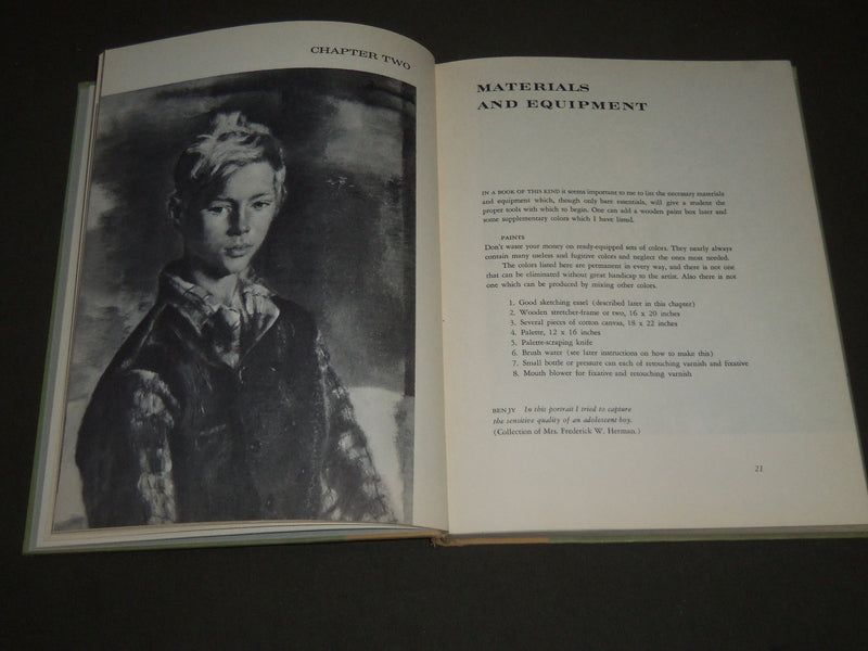 1963 PORTRAIT AND FIGURE PAINTING BY JERRY FARNSWORTH HARDCOVER BOOK - KD 3846