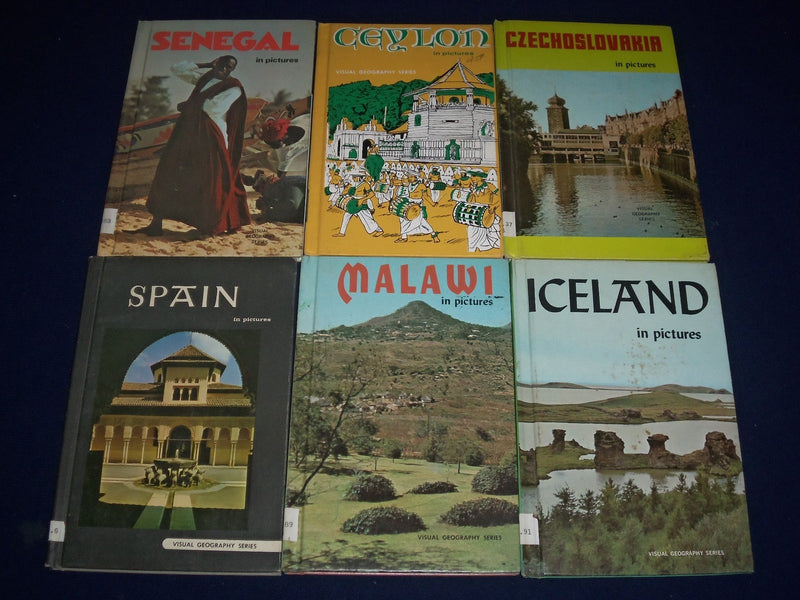 IN PICTURES VISUAL GEOGRAPHY SERIES BOOK LOT OF 11 - GREAT PHOTOS - KD 2418