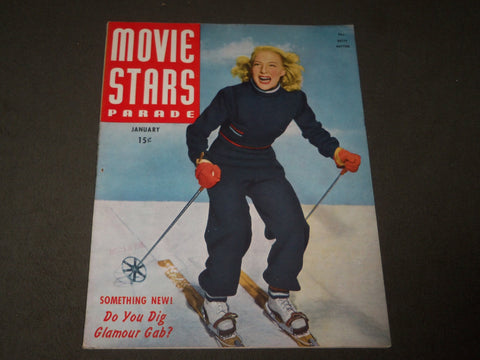 1946 JANUARY MOVIE STARS PARADE MAGAZINE - BETTY HUTTON - GREAT PHOTOS - J 3403