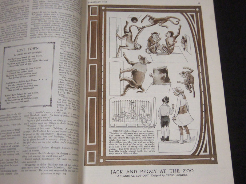 1918 FEBRUARY MCCALL'S MAGAZINE - FASHION ILLUSTRATIONS - ST 164