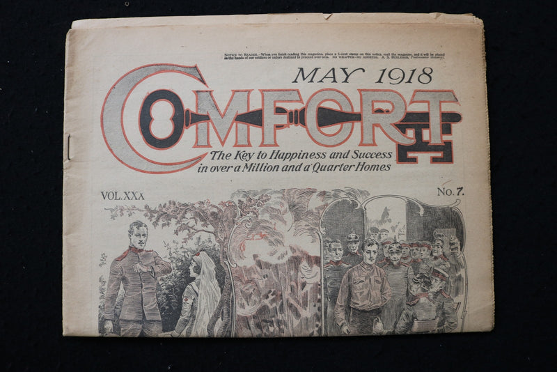 1918 MAY COMFORT NEWSPAPER - K 2949