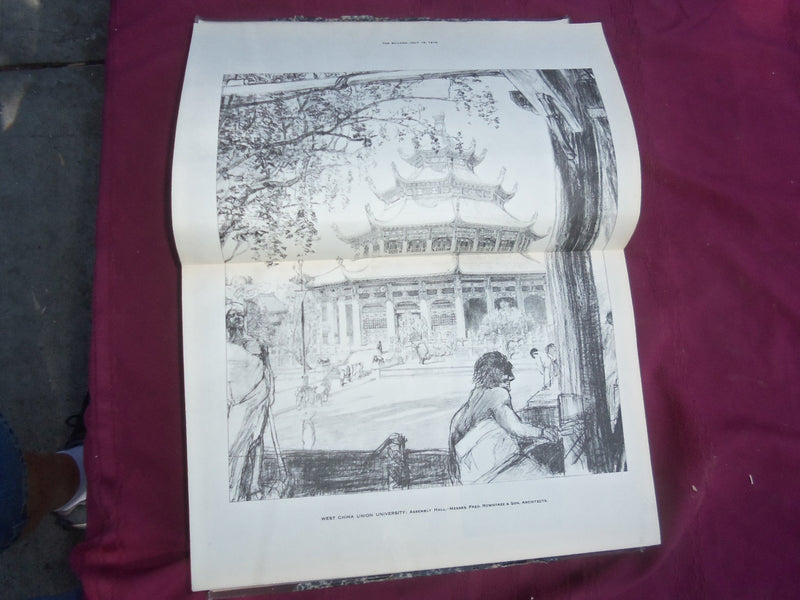 1915 JULY-DECEMBER THE BUILDER U. K. MAGAZINE BOUND VOLUME - FOLD OUTS- C 56