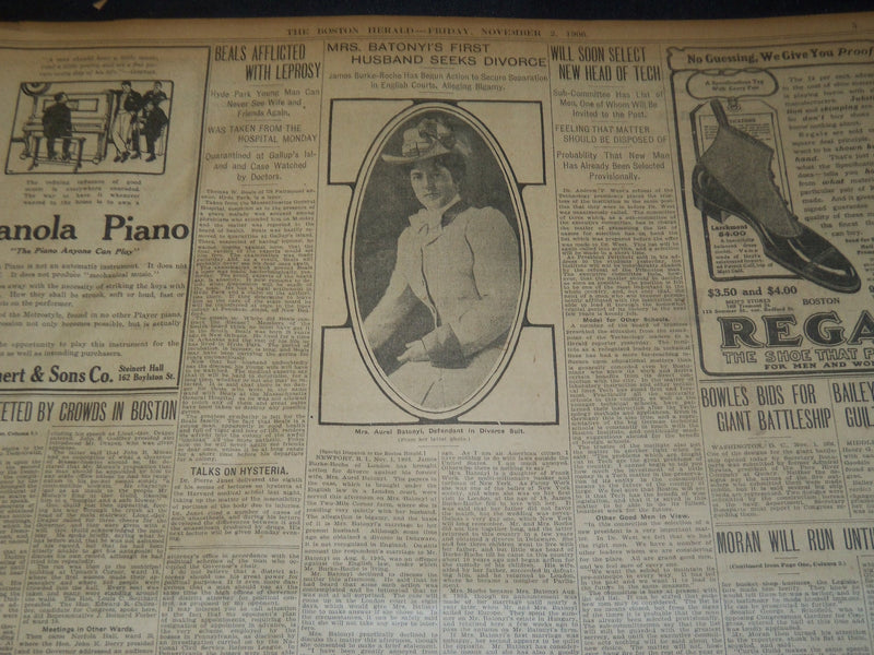 1906 NOV 2 THE BOSTON HERALD - ROOT VOICES ROOSEVELT ARRAIGNING HEARST - BH 139