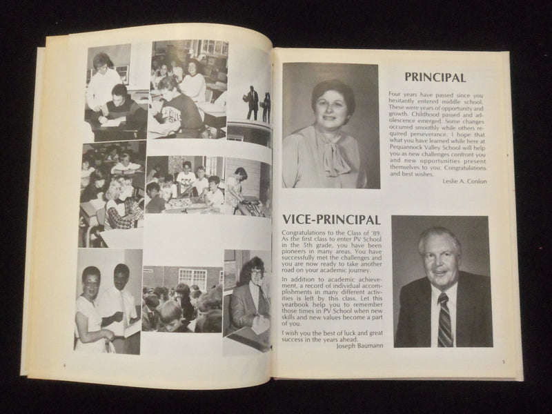 1989 IMPRESSIONS PEQUANNOCK VALLEY SCHOOL YEARBOOK- POMPTON PLAINS, NJ - YB 3167
