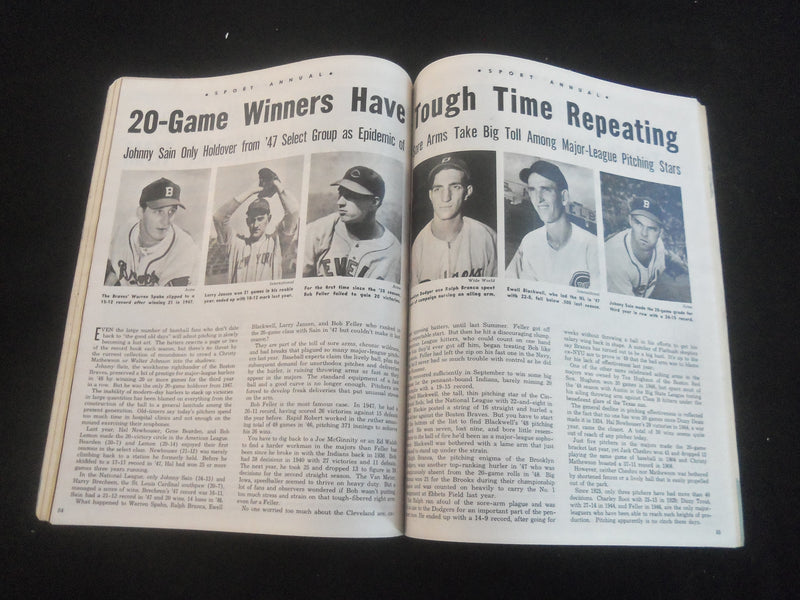 1949 SPORT ANNUAL MAGAZINE - LOU BOUDREAU - JOE LOUIS - DOAK WALKER - J 7732