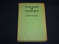 1942 GENERATIONS OF VIPERS HARDCOVER BOOK BY PHILIP WYLIE - KD 6868