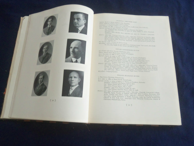 1904 PRINCETON UNIVERSITY 25 YEAR RECORD PUBLISHED 1929 -PRINCETON, NJ - YB 2713