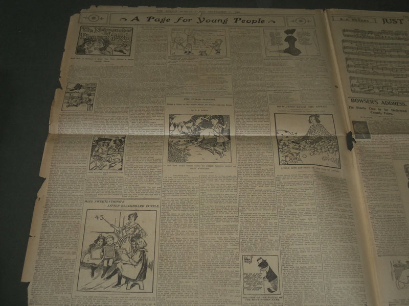 1905 SEPT 17 SUNDAY BOSTON GLOBE SUPPLEMENT PART 2 - COLOR COMICS - NP 2769