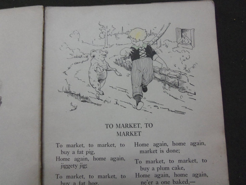 1933 FAMOUS RHYMES - MOTHER GOOSE CHILDREN'S BOOK - ILLUSTRATED - PIPER- KD 5806