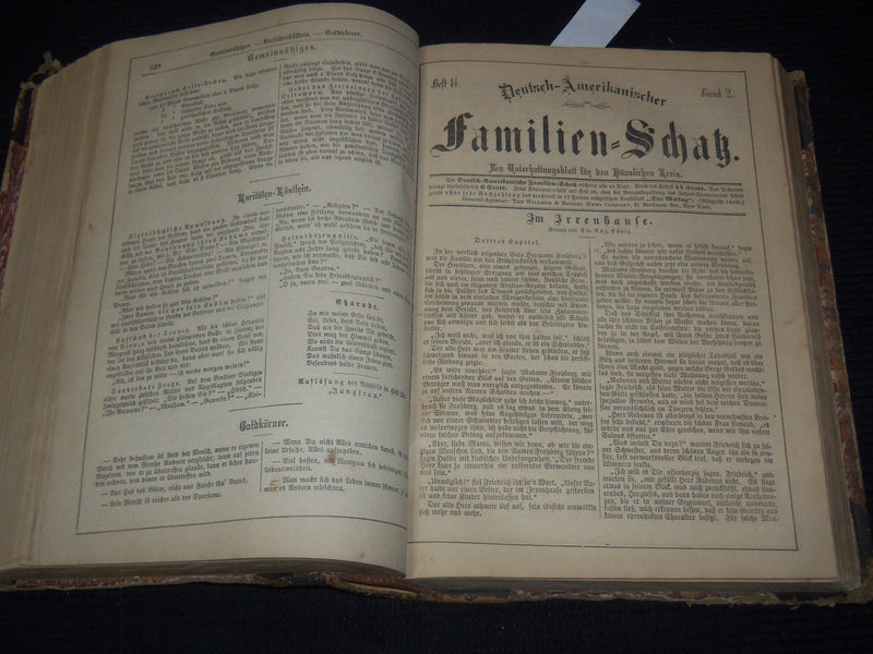 1800'S FAMILIEN - SCHATZ - GERMAN VOLUME NO. 2 - KD 944J