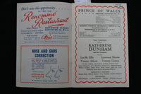 1948 KATHERINE DUHHAM-A CARIBBEAN RHAPSODY PROGRAM -PRINCE WALES THEATRE- K 1839