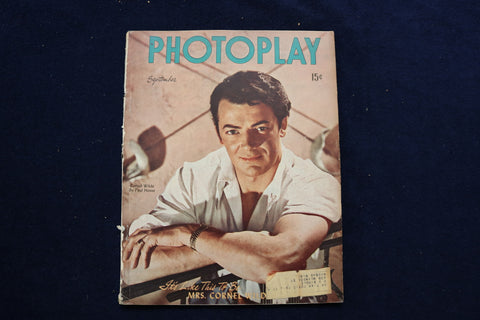 1946 SEPTEMBER PHOTOPLAY MAGAZINE - CORNEL WILDE COVER - E 17533