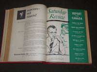 1952 SATURDAY REVIEW MAGAZINE BOUND VOLUME LOT OF 3 - COMPLETE YR - ADS - R 154