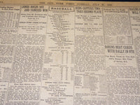 1923 JULY 31 NEW YORK TIMES - PRESIDENT HAS PNEUMONIA - CONDITION GRAVE- NT 7750