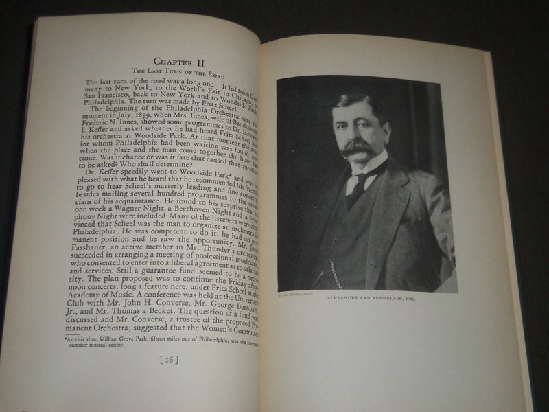 1925 TWENTY-FIVE YEARS OF THE PHILADELPHIA ORCHESTRA BY FRANCES WISTER - KD 4123