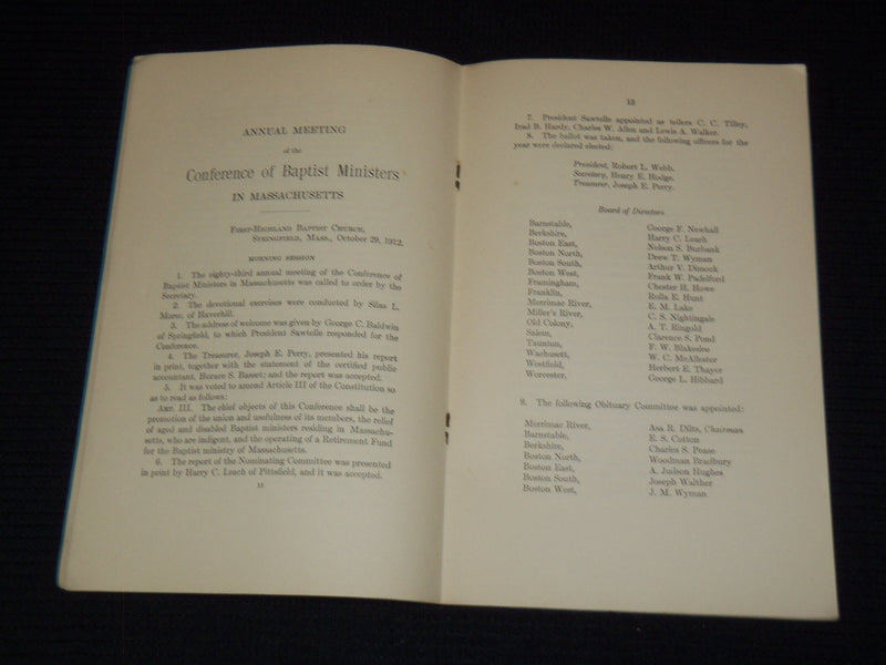 1912 THE BIBLE AND THE CHRISTIAN FAITH AN ESSAY BY GEORGE E. HORR - J 7522