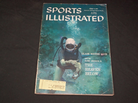 1958 AUGUST 11 SPORTS ILLUSTRATED MAGAZINE - CLARE BOOTHE LUCE - SP 8891