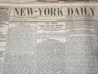 1849 SEPTEMBER NEW YORK DAILY TRIBUNE NEWSPAPER LOT OF 24 - GOLD RUSH - NP 5839H