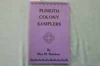 1975 PLIMOTH COLONY SAMPLERS BY MARY M. DAVIDSON - SOFTCOVER BOOK - K 3433
