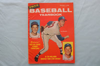 1958 BASEBALL YEARBOOK MAGAZINE - BURDETTE-MUSIAL-MANTLE COVER - E 26726