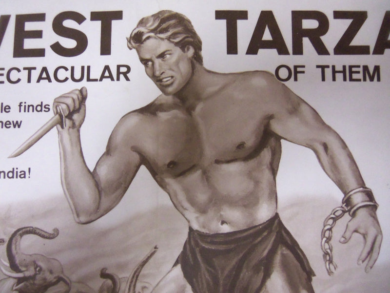 1962 TARZAN GOES TO INDIA ORIGINAL MOVIE POSTER - JOCK MAHONEY - P 236
