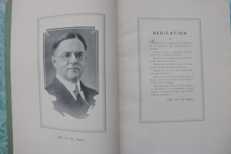 1933 THE BREIDIN COUGLIN HIGH SCHOOL YEARBOOK - WILKES-BARRE, PA - YB 3595