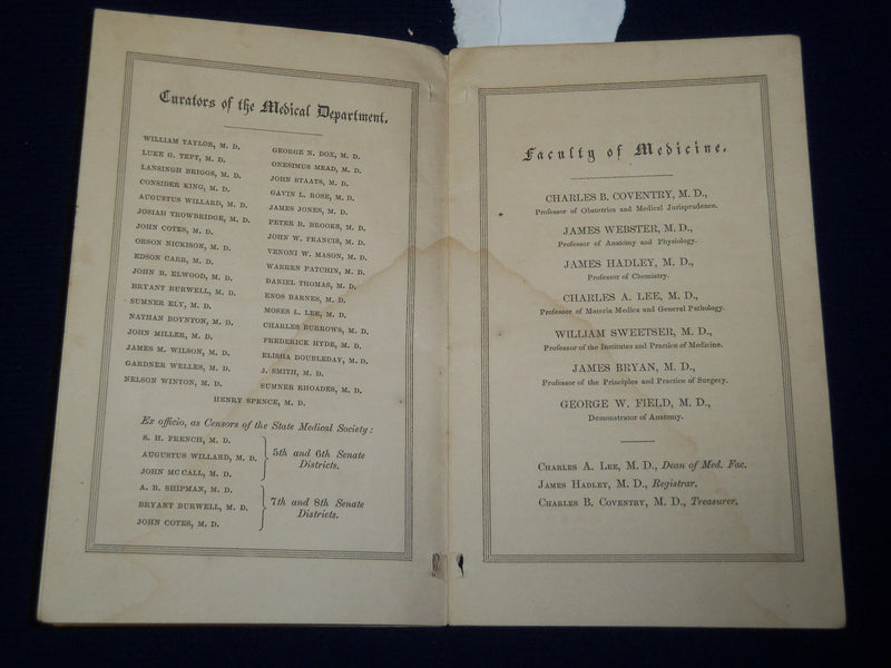 1850-1851 REGISTER OF GENEVA COLLEGE - SOFTCOVER - J 4572