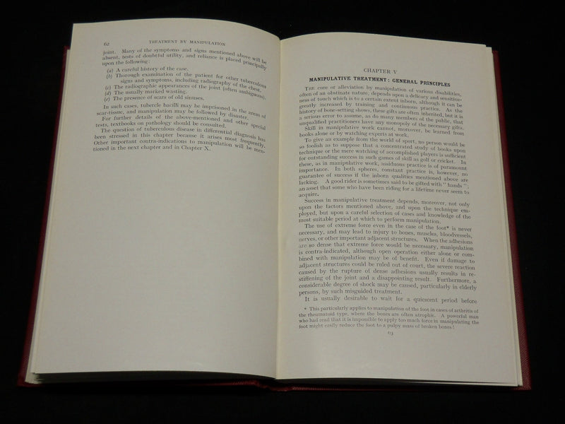 1948 TREATMENT BY MANIPULATION BOOK BY A. G. TIMBRELL FISHER - 5TH EDN- KD 2765Y
