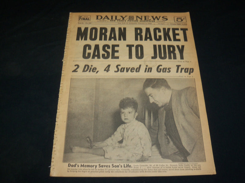 1952 FEBRUARY 6 NEW YORK DAILY NEWS - MORAN RACKET CASE TO JURY - NP 5402