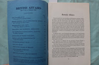 1959-1961 BRITISH AFFAIRS QUARTERLY MAGAZINE - LOT OF 2 - K 3263