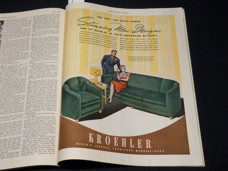 1939 MAY LADIES HOME JOURNAL MAGAZINE - NORMAN ROCKWELL AD - COCA-COLA - F 357