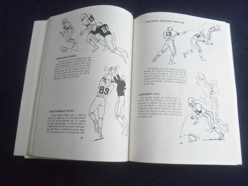 1964 FOOTBALL RULES IN PICTURES MAGAZINE - PROFESSSIONAL AND COLLEGE - SP 6481A
