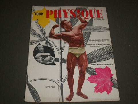 1948 NOVEMBER YOUR PHYSIQUE MAGAZINE - FLOYD PAGE COVER - SP 6293