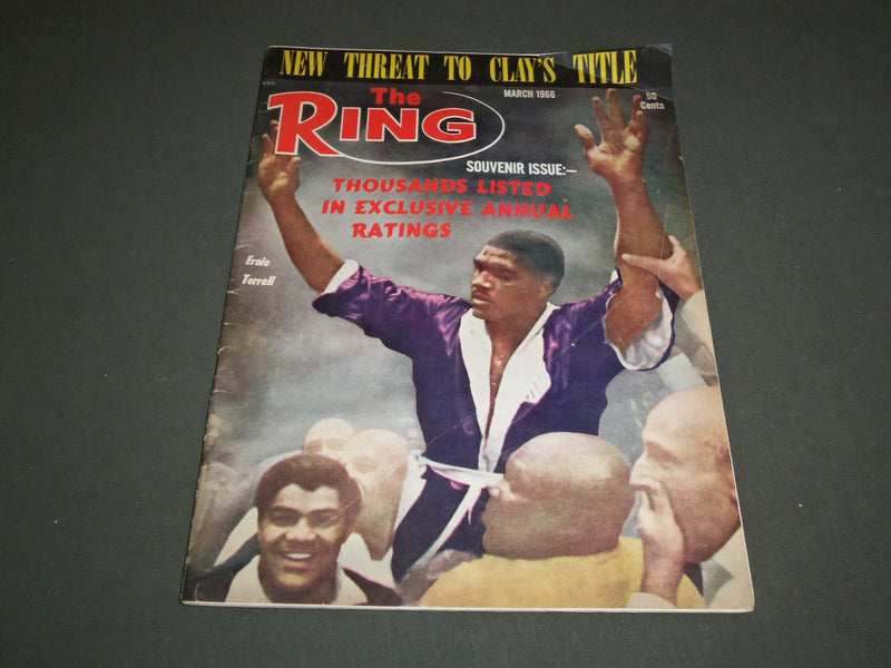 1966 MARCH THE RING MAGAZINE - ERNIE TERRELL - SP 5291