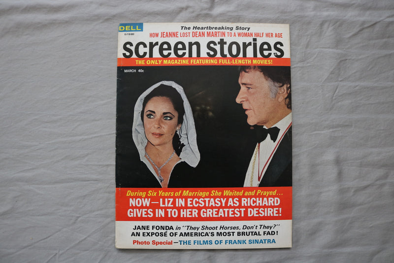 1970 MARCH SCREEN STORIES MAGAZINE - LIZ TAYLOR & RICHARD BURTON COVER - E 19950