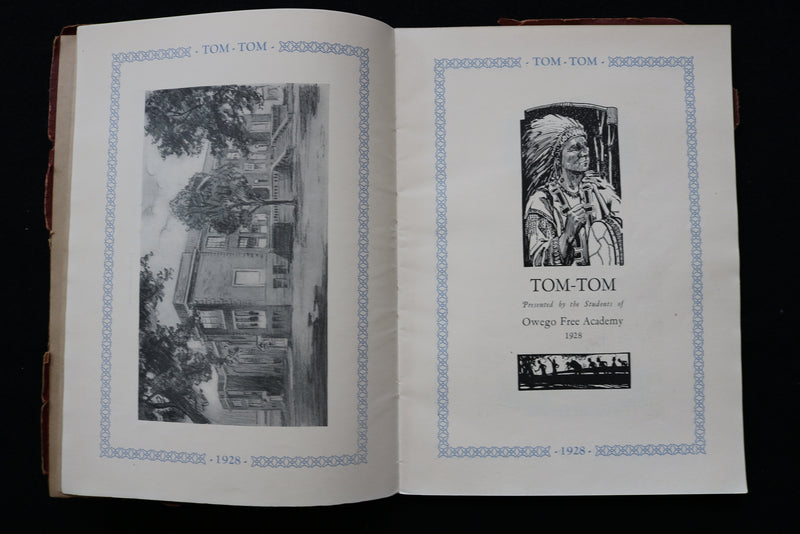 1928 TOM TOM OWEGO FREE ACADEMY YEARBOOK - OWEGO NEW YORK - SOFTCOVER - YB 3473
