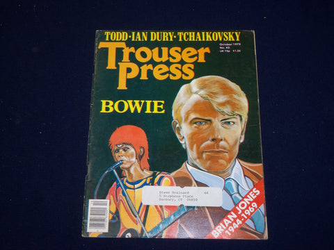 1979 OCTOBER TROUSER PRESS MAGAZINE - DAVID BOWIE COVER - SP 9603