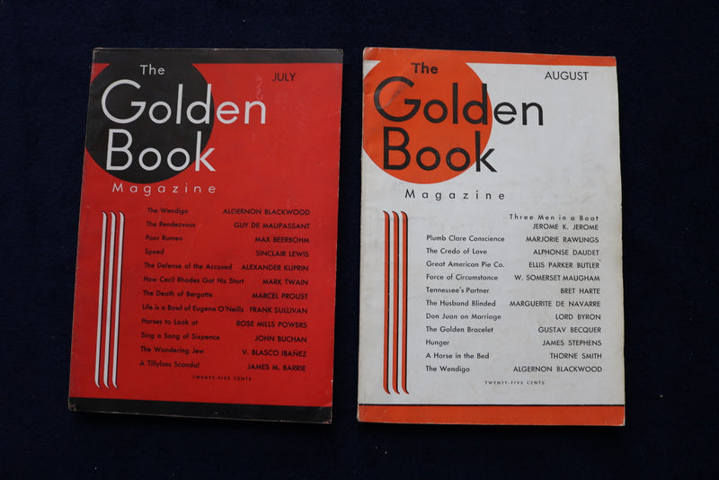 1933 THE GOLDEN BOOK MAGAZINE - LOT OF 8 - O 3457
