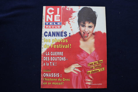 1986 MAY 22 CINE TELE REVUE MAGAZINE - MARIA CONCHITA ALONSO COVER - E 11984