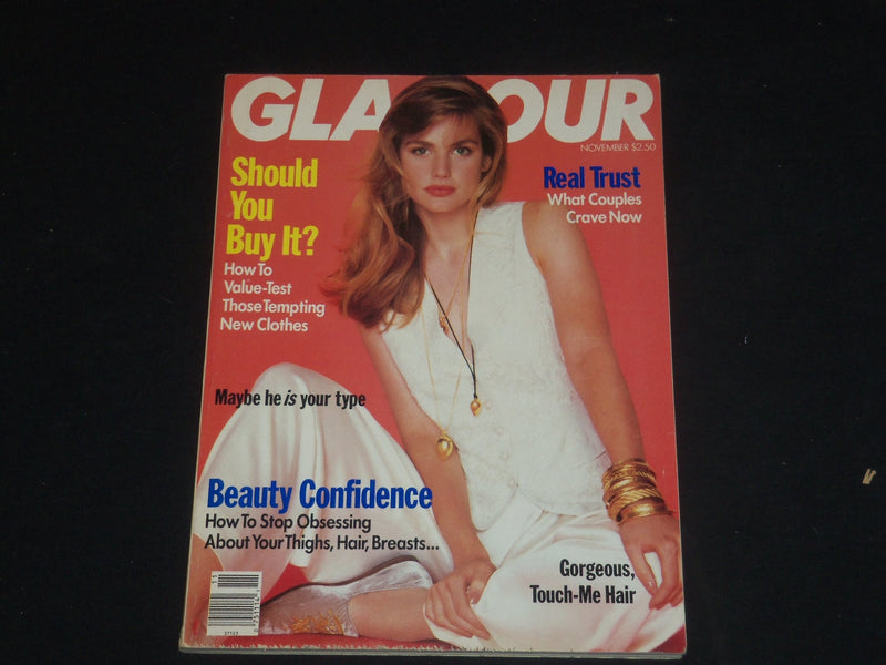 1989 NOVEMBER GLAMOUR MAGAZINE - SANDY ZATEZALO COVER - SP 4416