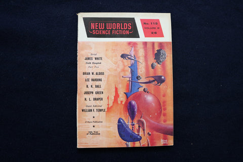 1962 FEBRUARY NEW WORLDS SOFTCOVER DIGEST MAGAZINE -VOLUME 39, NUMBER 115- K 448