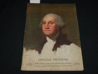 1932 GEORGE WASHINGTON BICENTENNIAL COMMISSIONS SOFTCOVER PROGRAM - J 6949