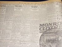 1919 FEBRUARY 21 NEW YORK TIMES - ASK WILSON TO BACK WAR COST CLAIMS - NT 7974