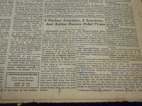 1951 NOV 16 NEW YORK TIMES - LAGERKVIST, MCMILLAN & SEABORG NOBEL PRIZE- NT 1990