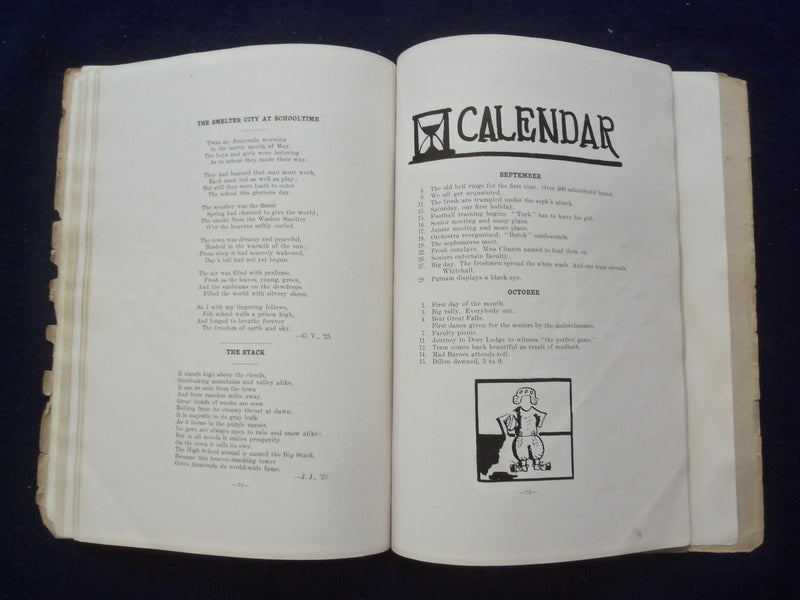 1925 THE BIG STACK ANACONDA HIGH SCHOOL YEARBOOK - ANACONDIA, MONTANA - YB 3131