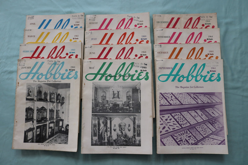 1964 HOBBIES MAGAZINE - COMPLETE YEAR - LOT OF 12 - O 3964