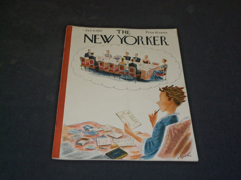 1947 JANUARY 4 THE NEW YORKER MAGAZINE - ILLUSTRATED COVER - NY 244